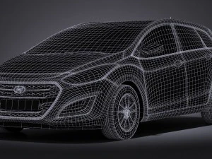 Hyundai i30 Tourer 2016 3D Model