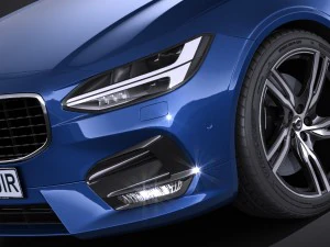 Volvo S90 R-Design 2017 3D Model
