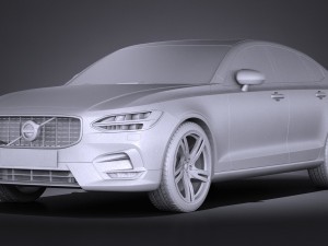 Volvo S90 R-Design 2017 Modelo 3D