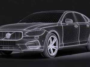 Volvo S90 R-Design 2017 3D Model