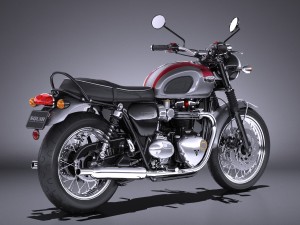 Triumph Bonneville T120 2016 3D 模型