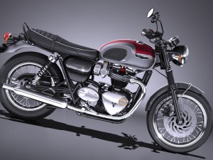 Triumph Bonneville T120 2016 3D 模型