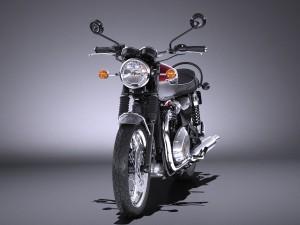 Triumph Bonneville T120 2016 3D 模型