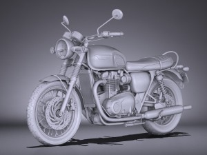 Triumph Bonneville T120 2016 3D 模型