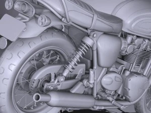 Triumph Bonneville T120 2016 3D Model