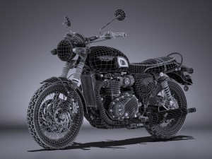 Triumph Bonneville T120 2016 3D 模型