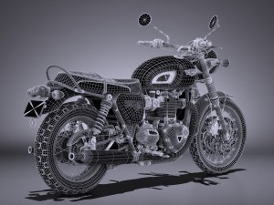 Triumph Bonneville T120 2016 3D 模型
