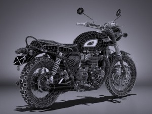 Triumph Bonneville T120 2016 3D 模型