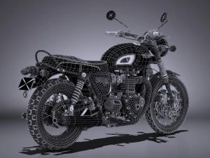 Triumph Bonneville T120 2016 3D Model