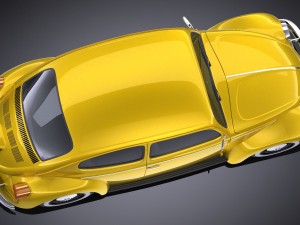 Volkswagen Beetle 1980 vray Model 3D