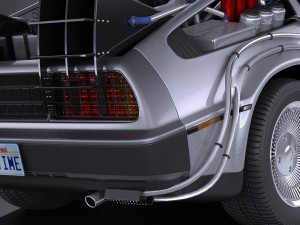 Delorean DMC-12 Back To The Future Episode 1 Vray Modèle 3D