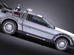 Delorean DMC-12 Back To The Future Episode 1 Vray Modèle 3D
