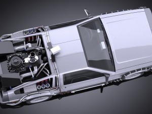 Delorean DMC-12 Back To The Future Episode 1 Vray Modèle 3D