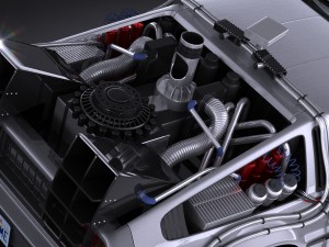 Delorean DMC-12 Back To The Future Episode 1 Vray Modèle 3D