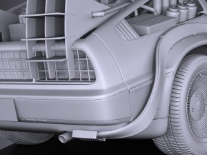 Delorean DMC-12 Back To The Future Episode 1 Vray Modèle 3D