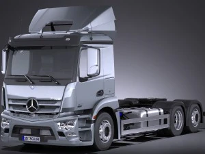 Mercedes-Benz Antos Rodas Duplas 2016 Modelo 3D