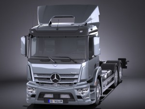 Mercedes-Benz Antos Double Wheels 2016 3D 모델
