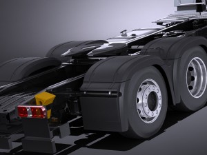 Mercedes-Benz Antos Double Wheels 2016 3D 모델