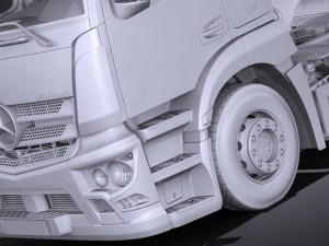 Mercedes-Benz Antos Double Wheels 2016 3D 모델
