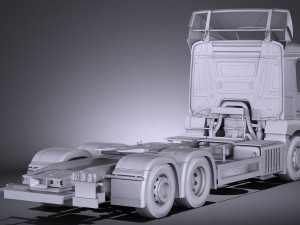 Mercedes-Benz Antos Double Wheels 2016 3D 모델
