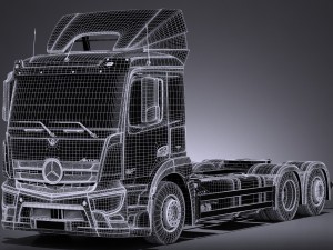 Mercedes-Benz Antos Double Wheels 2016 3D 모델