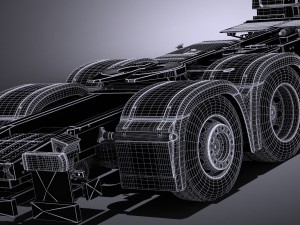 Mercedes-Benz Antos Double Wheels 2016 3D 모델