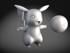Pikachu Pokemon Rigged Modèle 3D