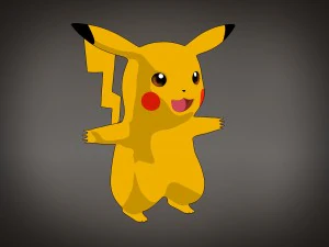 Pikachu Pokemon Rigged 3D Model