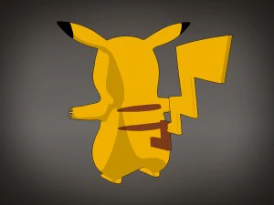 Pikachu Pokemon Rigged 3D Model
