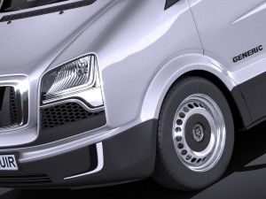 Generic Big Van 2016 3D Model