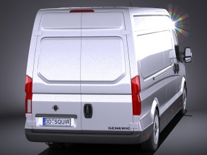 Generic Big Van 2016 3D Model
