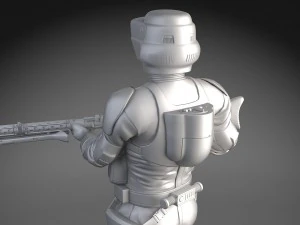 Soldado Escoteiro de Guerra nas Estrelas Modelo 3D