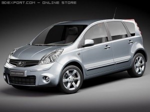 Nissan Note 2009 3D मॉडल