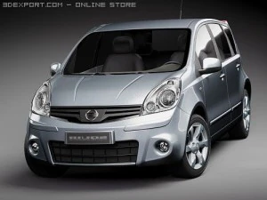 Nissan Note 2009 3D Model