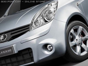 Nissan Note 2009 3D Model
