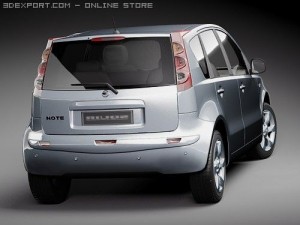 Nissan Note 2009 3D Model