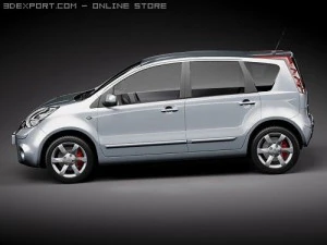 Nissan Note 2009 3D Model