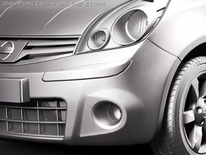 Nissan Note 2009 3D Model