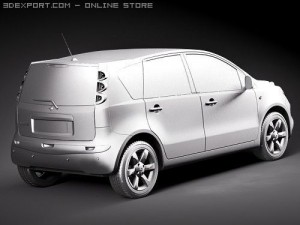Nissan Note 2009 3D Model