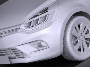Renault Clio 2017 Model 3D