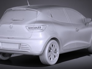 Renault Clio 2017 Model 3D