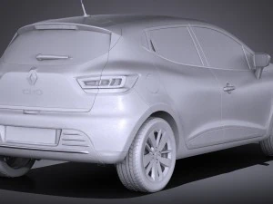 Renault Clio 2017 3D Model