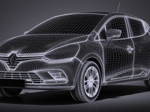 Renault Clio 2017 Model 3D