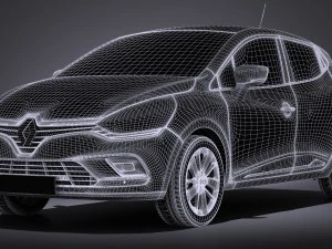 Renault Clio 2017 3D Model