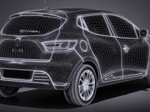Renault Clio 2017 Model 3D