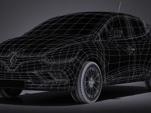 Renault Clio 2017 3D Model