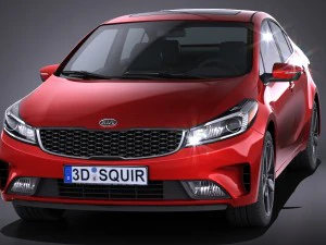 Kia Forte 2017 3D Model