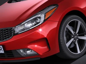 Kia Forte 2017 3D Model