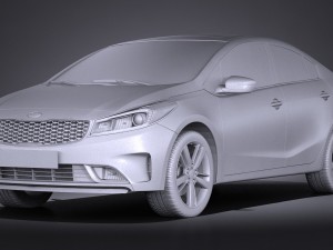 Kia Forte 2017 Modelo 3D