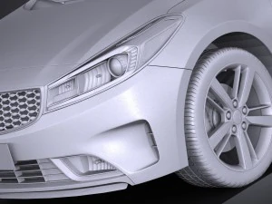 Kia Forte 2017 3D Model